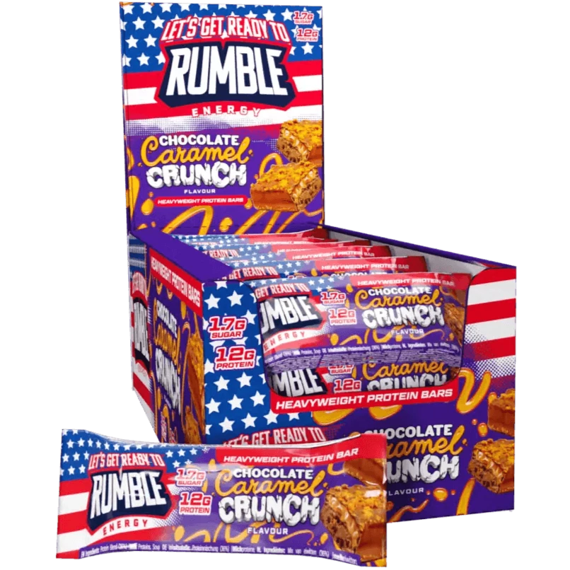 Chocolate Caramel Crunch Protein Bars – Let's Get Ready To Rumble Energy